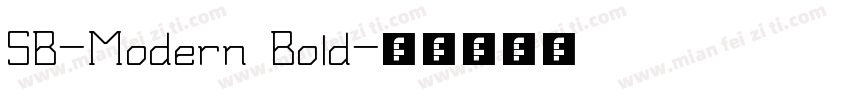 SB-Modern Bold字体转换